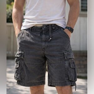 Abercrombie & Fitch Dark Gray Cargo Shorts Vintage (mens 36)